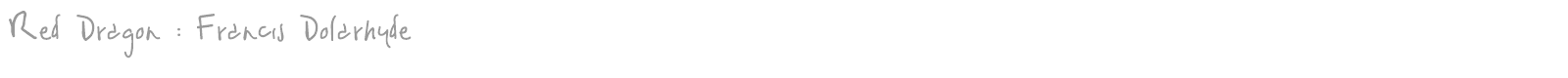 Red Dragon font preview